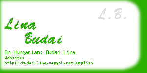 lina budai business card